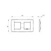 Rama decorativa Gewiss Chorus One International 4 module Ardezie GW16123VA