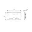 Rama decorativa Gewiss Chorus One International 4 module Ardezie GW16123VA