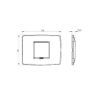 Rama decorativa Gewiss Chorus One 2 module neagra GW16102TN
