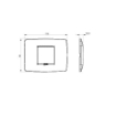 Rama decorativa Gewiss Chorus One 2 module ivoire GW16102TI