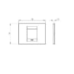 Rama decorativa Gewiss Chorus Geo 2 module alba GW16402TB