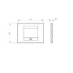 Rama decorativa Gewiss Chorus Monochrome Geo 3 module alba GW16403TB