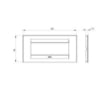 Rama decorativa Gewiss Chorus Monochrome Geo 6 module alba GW16406TB