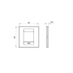 Rama decorativa Gewiss Chorus Geo International 2 module titan GW16422VT