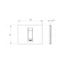 Rama decorativa Gewiss Chorus Monochrome Geo 1 modul alba GW16401TB