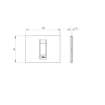 Rama decorativa Gewiss Chorus Monochrome Geo 1 modul alba GW16401TB