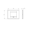 Rama decorativa Gewiss Chorus Geo 3 module canepa GW16403TC
