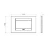 Rama decorativa Gewiss Chorus Geo 4 module canepa GW16404TC