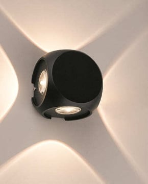 Aplica LED exterior Nowodvorski Patras 9115 aluminiu negru
