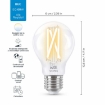 Imagine Pachet 3+1 becuri LED WiZ smart WIFI E27 Filament Clear 806lm Tunable White