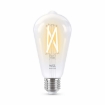 Pachet 3+1 becuri LED WiZ smart WIFI E27 ST64 Filament Clear 806lm Tunable White