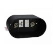 Plafoniera living Nowodvorski Oval Black 9240 aluminiu negru