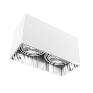 Plafoniera living Nowodvorski Groove White 9383 aluminiu alb