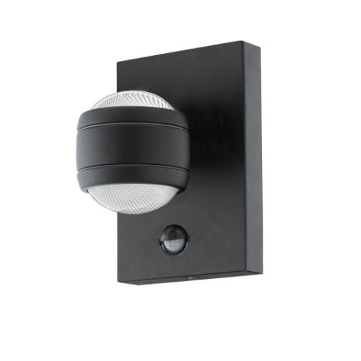 Aplica LED exterior senzor Eglo Sesimba Black 96021 otel negru
