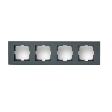 Rama Ovivo 4 module Grano Metalic fumuriu OV00199