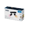 Spot WiZ Imageo Black GU10 2x4.9W 690lm WiFi BT RGB lumina colorata