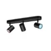 Spot WiZ Imageo Black GU10 3x4.9W 1035lm WiFi BT RGB lumina colorata