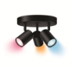Spot WiZ Imageo Black 3x5W 1035lm WiFi BT lumina colorata