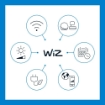 Pachet 2 Veioze WiZ Mobile White 13.5W 400lm WiFi BT lumina colorata