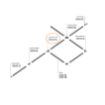 Conector T Maytoni Unity Track System Black TRA002CT-11B