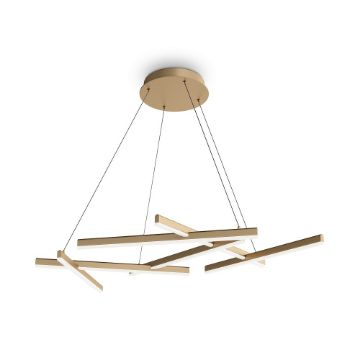 Lustra LED Maytoni Line Matt Gold MOD016PL-L75MG3K