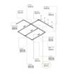 Conector drept sina Maytoni Trinity Track System White TRA005C-31W