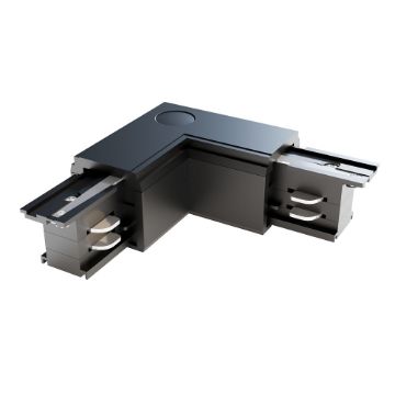 Conector L dreapta Maytoni Trinity Track System Black TRA005CL-31B-R