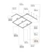 Conector L dreapta Maytoni Trinity Track System White TRA005CL-31W-R