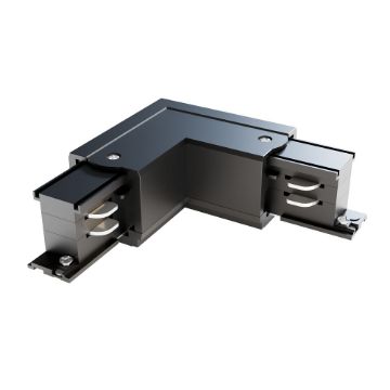 Conector L stanga Maytoni Trinity Track System Black TRA005CL-31B-L