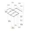 Conector T dreapta Maytoni Trinity Track System White TRA005CT-31W-R