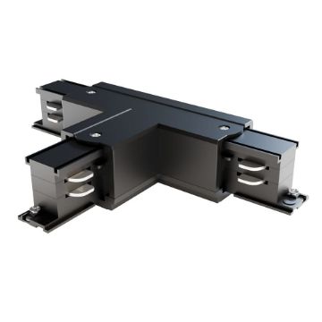 Conector T stanga Maytoni Trinity Track System Black TRA005CT-31B-L