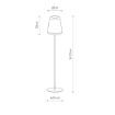 Lampa exterior Nowodvorski Patio Graphite-White 10105 otel grafit