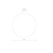 Aplica LED Nowodvorski Ring Mirror S Grey 10276 metal gri