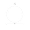 Aplica LED Nowodvorski Ring Mirror M Grey 10277 metal gri