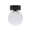 Plafoniera living Nowodvorski Kier S Black-White 10302 sticla alb
