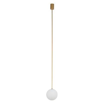 Pendul living Nowodvorski Kier L Gold-White 10308 sticla alb