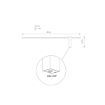Aplica LED Nowodvorski Motive M Black 10311 aluminiu negru