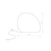 Lampa exterior Nowodvorski Stone L White 10581 plastic alb