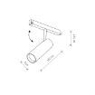 Spot LED sina Nowodvorski LVM Track System Black 10142 aluminiu negru