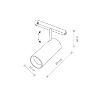 Spot LED sina Nowodvorski LVM Track System Black 10143 aluminiu negru