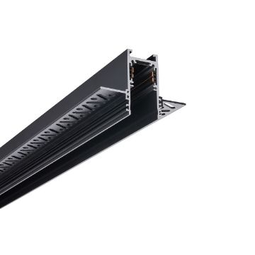 Sina incastrata Nowodvorski LVM Track System Black 1M 10156 aluminiu negru