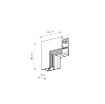 Conector colt incastrat interior Nowodvorski LVM Track System Black 10160