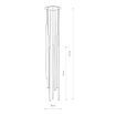 Lustra living Nowodvorski Laser VII Brass 7668 otel negru