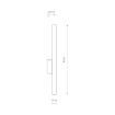 Aplica dormitor Nowodvorski Laser White 8048 otel alb