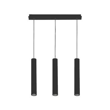 Lustra living Nowodvorski Eye III Black 7862 otel negru
