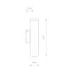 Aplica dormitor Nowodvorski Eye White 8073 otel alb