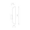 Aplica dormitor Nowodvorski Eye Wall Cut White 7993 otel alb