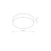 Plafoniera LED bucatarie Nowodvorski Arena Black 10176 plastic alb