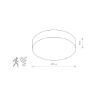 Plafoniera bucatarie Nowodvorski Arena Sensor Black 10177 plastic salb