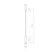 Pendul living Nowodvorski Baton M Brass 7851 otel negru